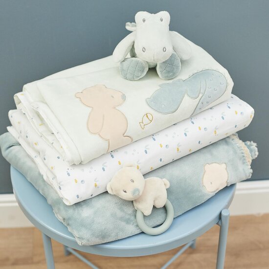 Couverture Bébé Jersey 100 x 150 cm - Teddy Bear – Lina et Compagnie