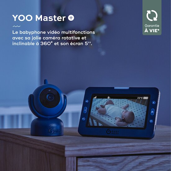 Babymoov Babyphone vidéo Yoo Master plus Bleu  Babymoov Babyphone vidéo Yoo Master plus Bleu