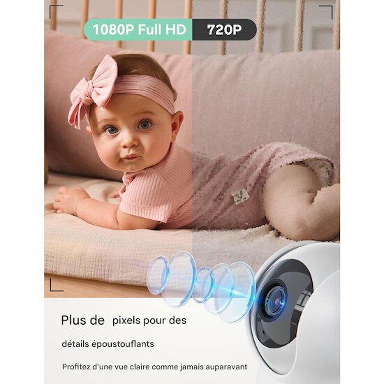 Momcozy Moniteur vidéo pour bébé for BM04 Blanc 5,5 pouces Momcozy Moniteur vidéo pour bébé for BM04 Blanc 5,5 pouces