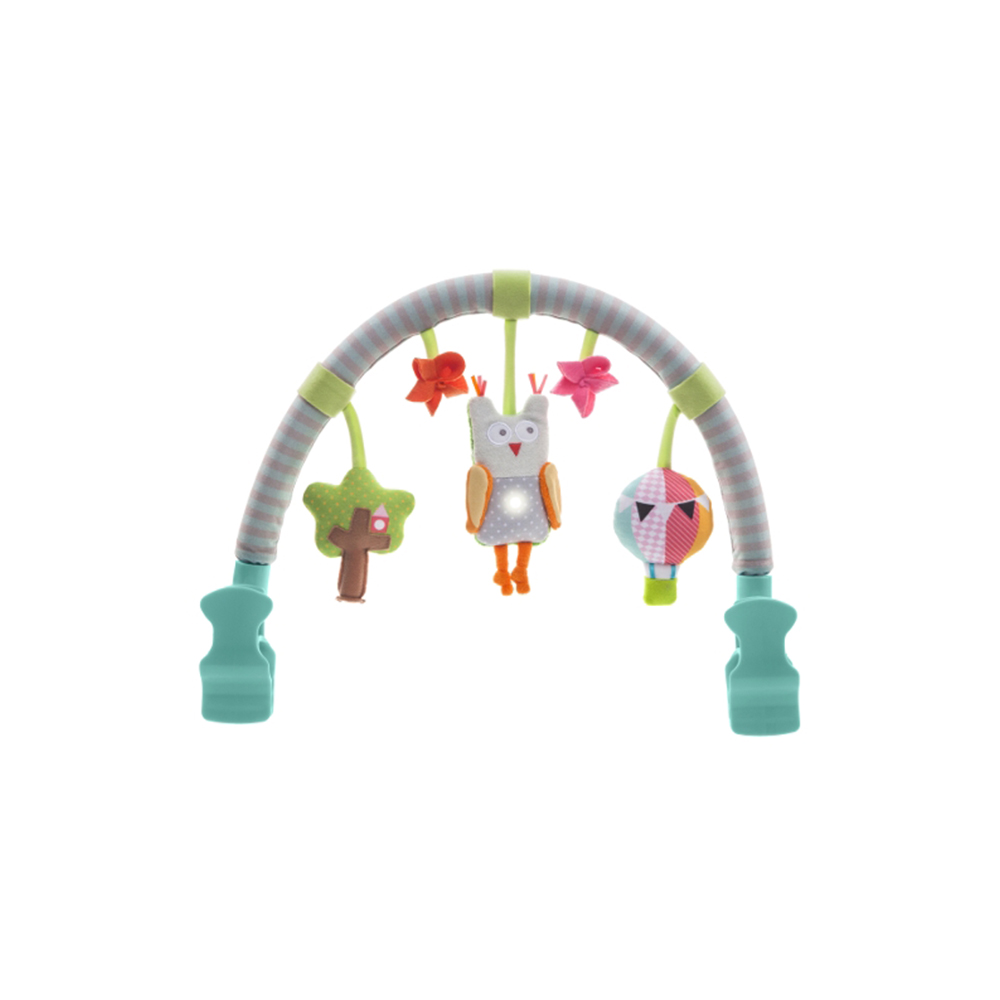 Arche musicale pour poussette Hibou MULTICOLORE Buki