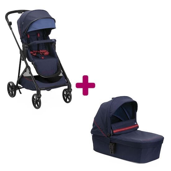 Chicco Pack poussette Duo Seety Oxford blue + nacelle oxford blue  