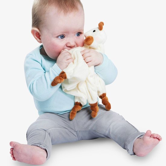 Sophie la girafe Doudou plat avec attache Beige  Sophie la girafe Doudou plat avec attache Beige