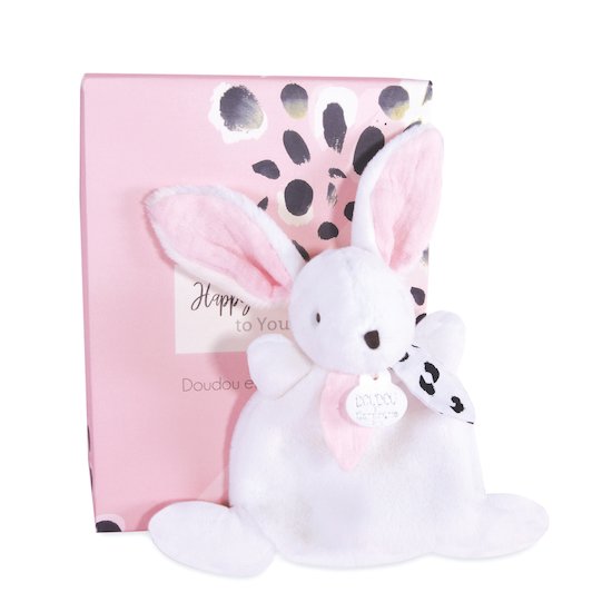 Doudou & Compagnie Doudou Happy Blush Blanc 17 cm