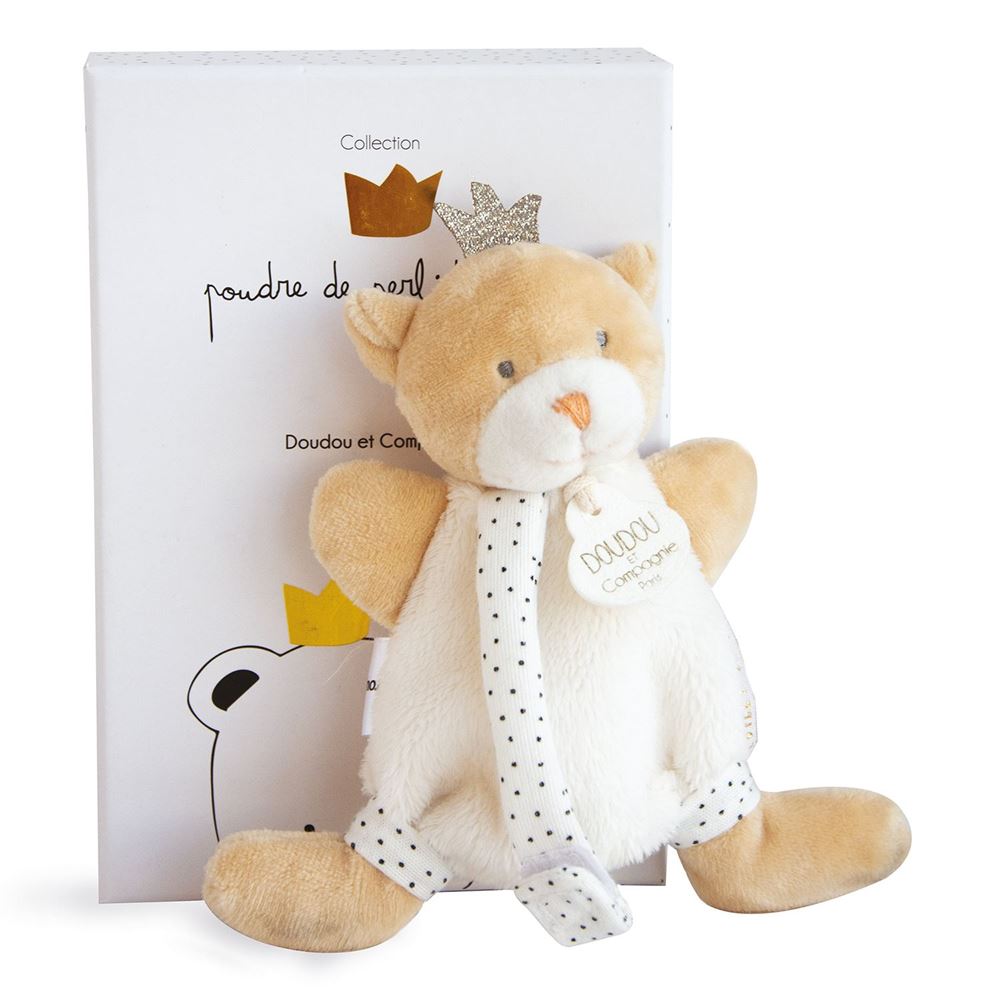 Doudou Ours petit roi BEIGE Doudou & Compagnie