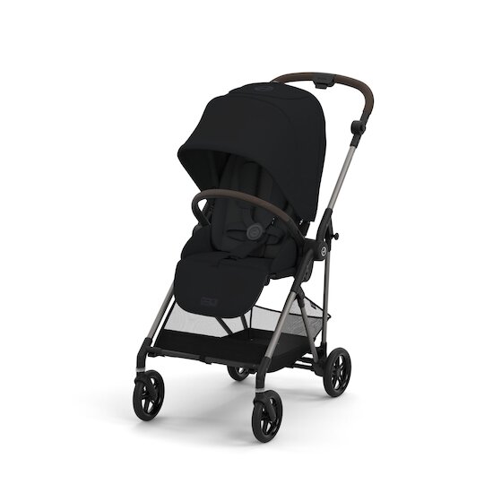 Cybex Poussette Melio 4 Magic Black châssis Taupe 