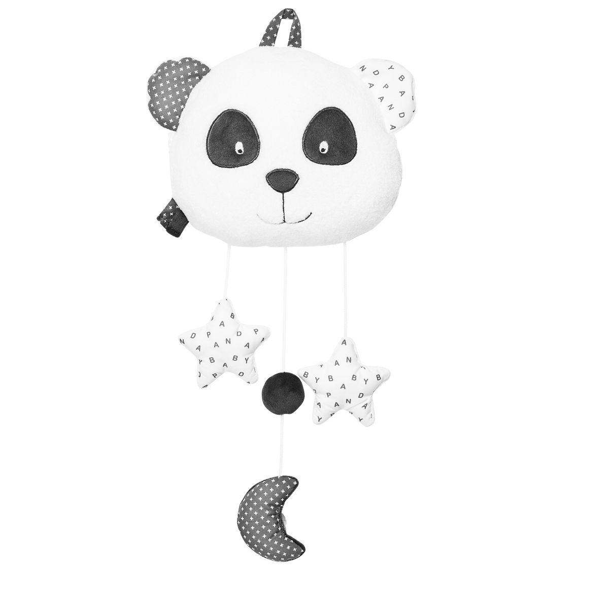 Suspension déco murale Panda BLANC Sauthon