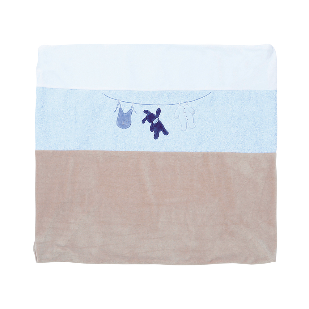 Housse pour matelas à langer Alex et Bibou BLEU Nattou
