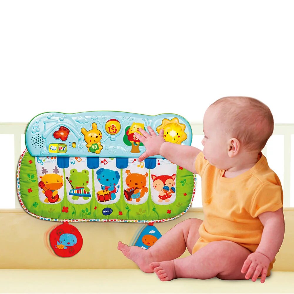 Piano musical lit Tap Tap P'tits copains MULTICOLORE Vtech Baby