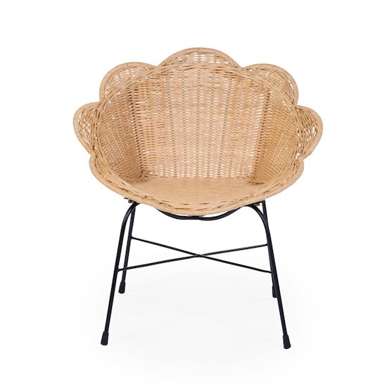 Childhome Chaise fleur en rotin natural  Childhome Chaise fleur en rotin natural