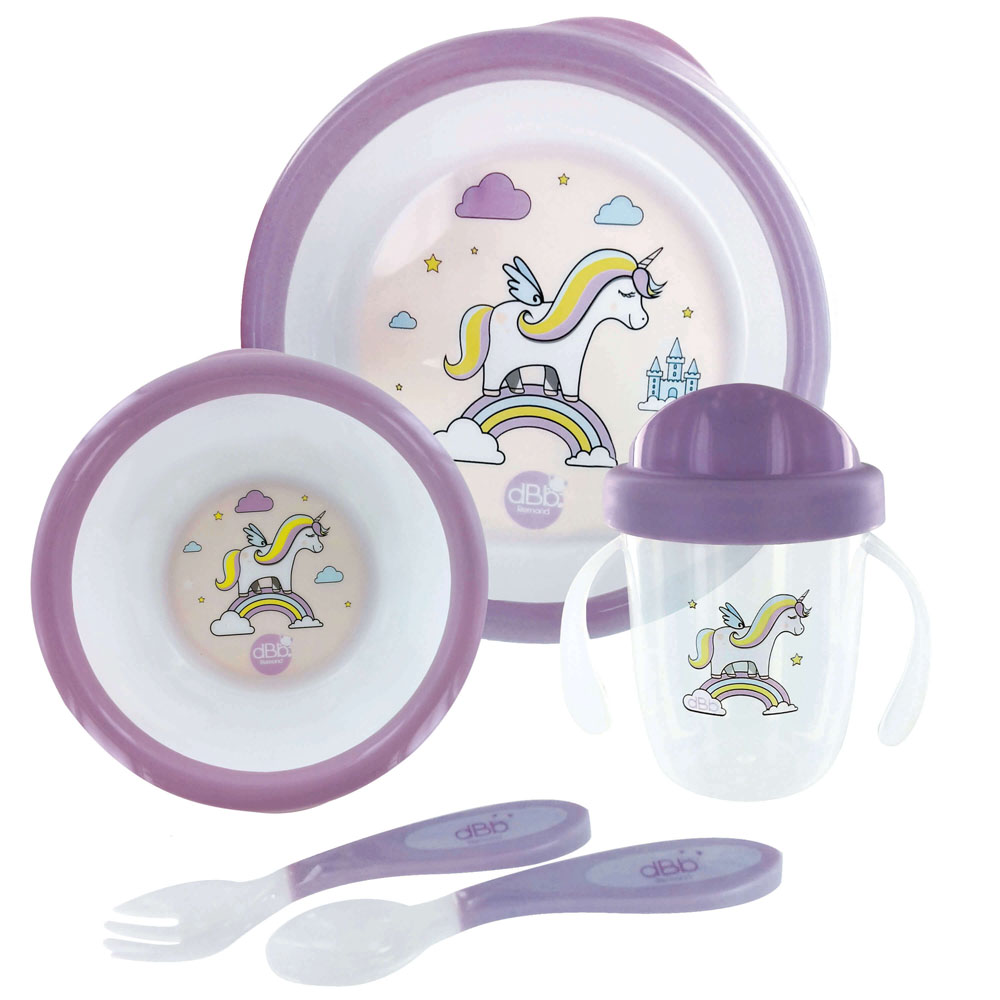 Coffret repas Licorne VIOLET dBb Remond