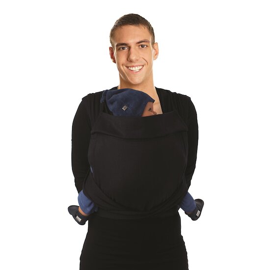 Babylonia Baby Carriers Porte-bébé sans boucles en coton biologique BB-Tai Black Beans  Babylonia Baby Carriers Porte-bébé sans boucles en coton biologique BB-Tai Black Beans