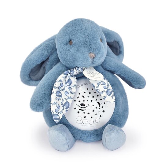 Doudou & Compagnie Veilleuse musicale Lapin Projection Bleu 