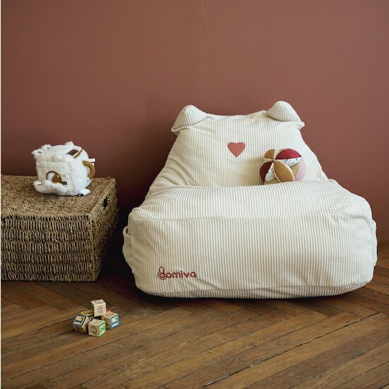 Domiva Fauteuil Pouf Honey Moon Beige  Domiva Fauteuil Pouf Honey Moon Beige