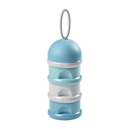 Boite doseuse de lait en poudre 2en1 Bleu clair - Babyfive Maroc