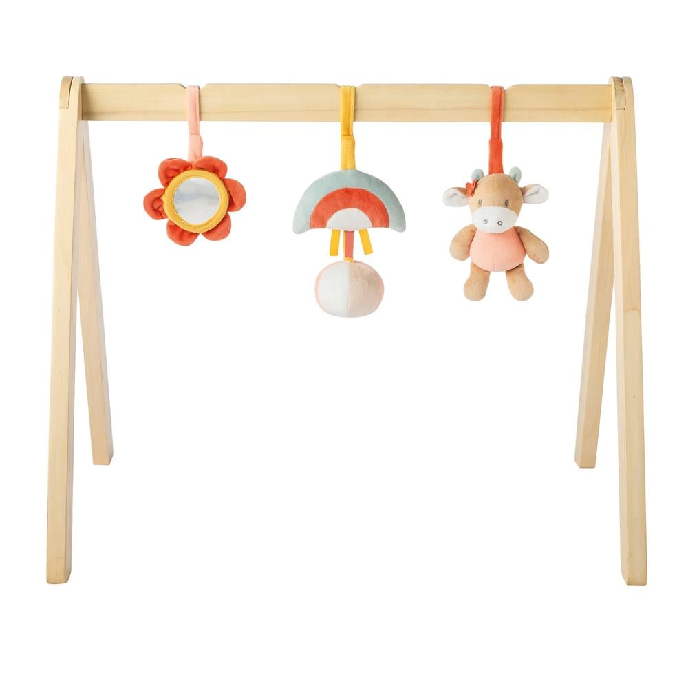 Nattou - Arche en bois avec jouet d'éveil Mila, Zoé et Lana BEIGE Nattou