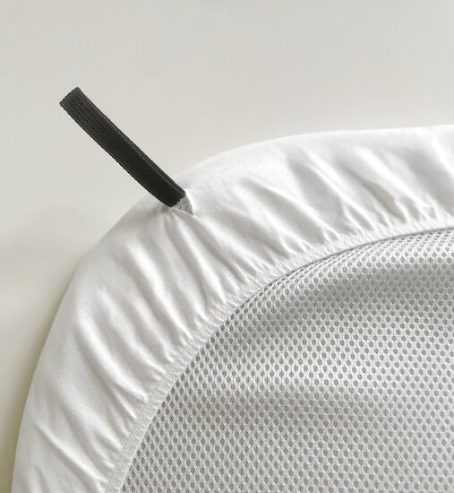 Mon P'tit Dodo Drap Housse Impermeable pour nacelle Blanc 30x75 cm  Mon P'tit Dodo Drap Housse Impermeable pour nacelle Blanc 30x75 cm