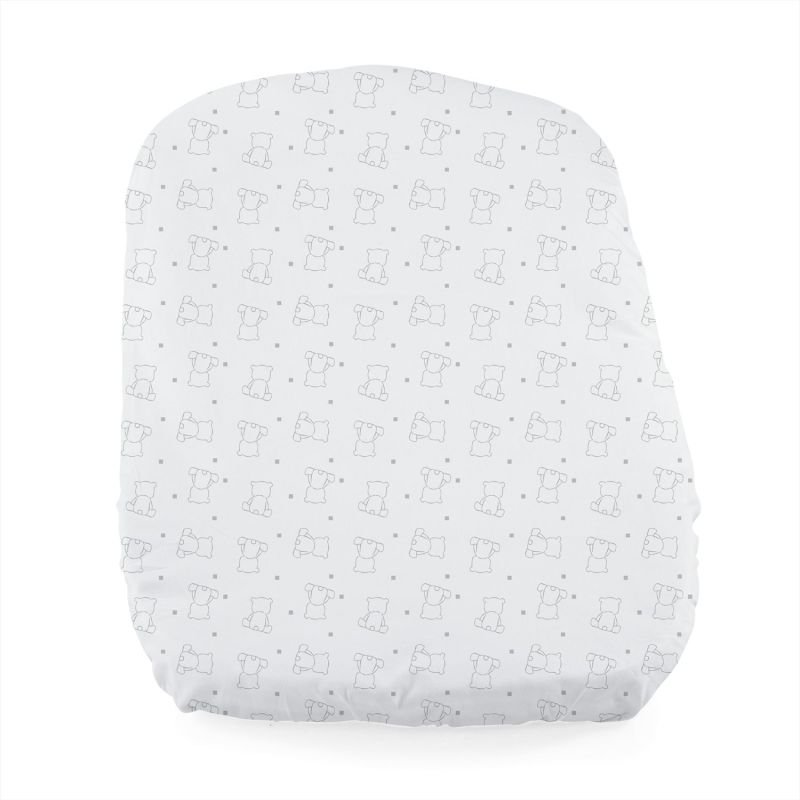 2 draps housse pour transat Baby Hug BLANC Chicco