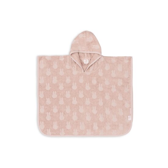 Jollein Poncho de bain éponge Miffy Jacquard Wild Rose 