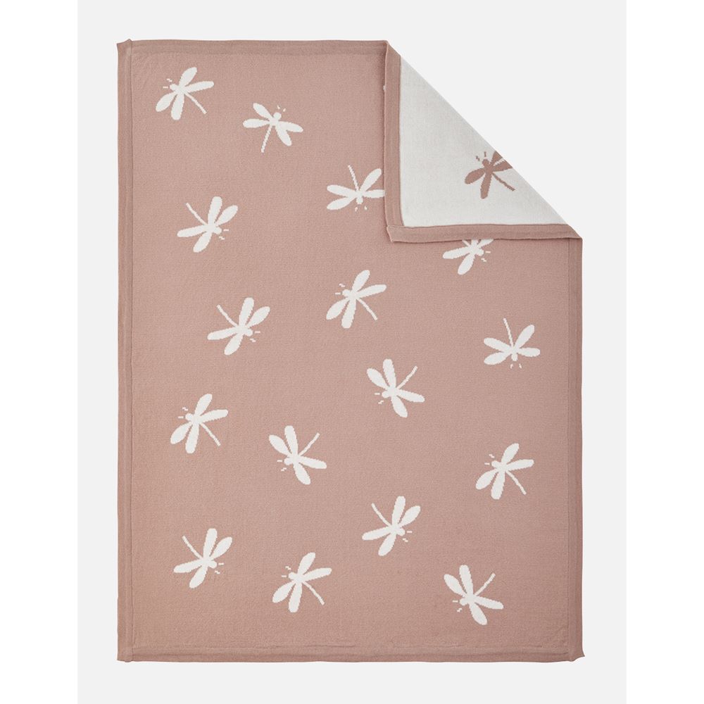 Noukie's - Couverture tricot Pop libéllules ROSE Noukie's