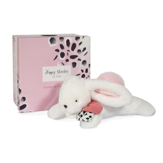 Doudou & Compagnie Doudou pantin Happy Blush Blanc 