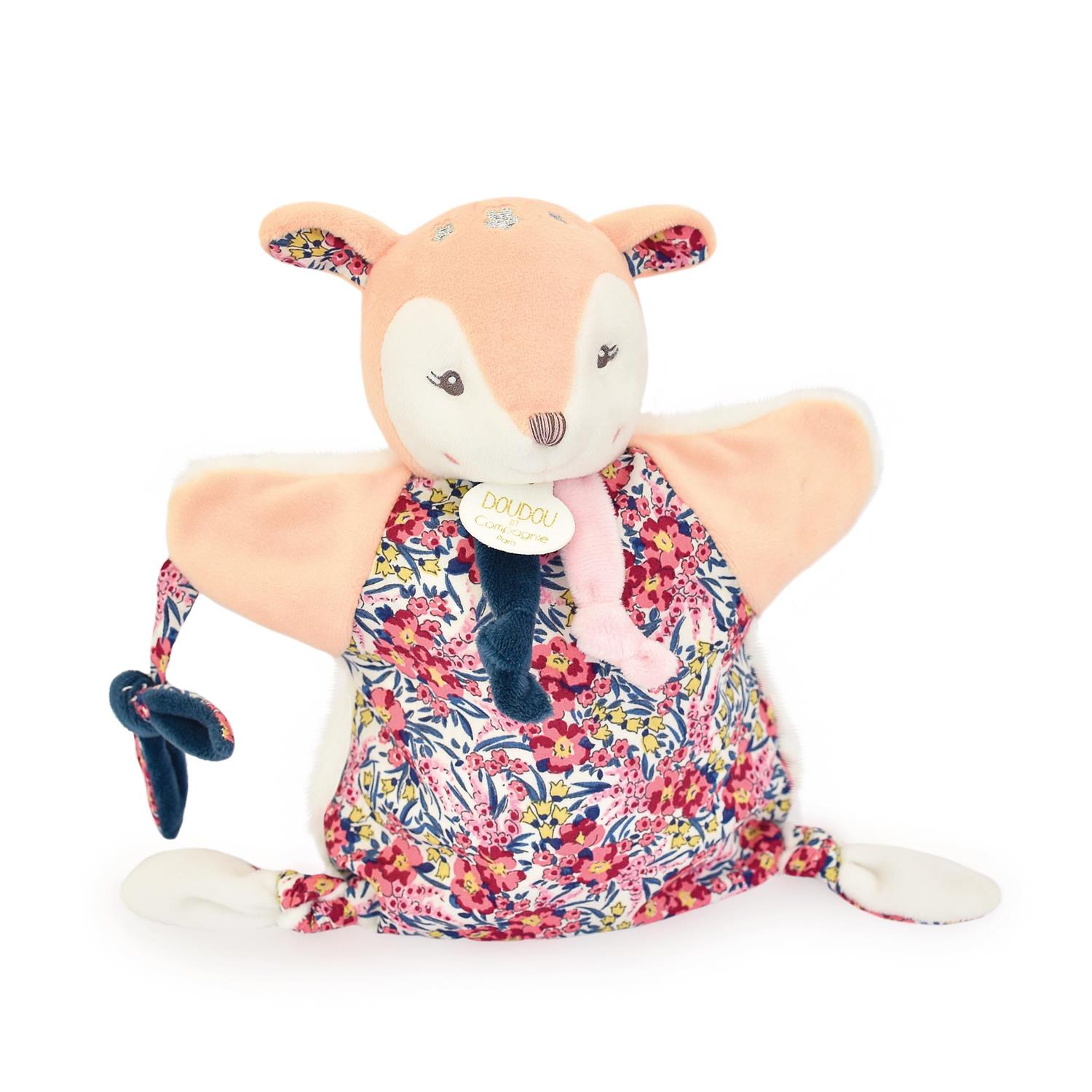 Doudou & Compagnie - Doudou marionnette foan Boh'aime ROSE Doudou & Compagnie