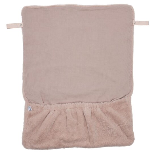 BB&Co Couverture nomade fausse fourrure angora Pétale  BB&Co Couverture nomade fausse fourrure angora Pétale