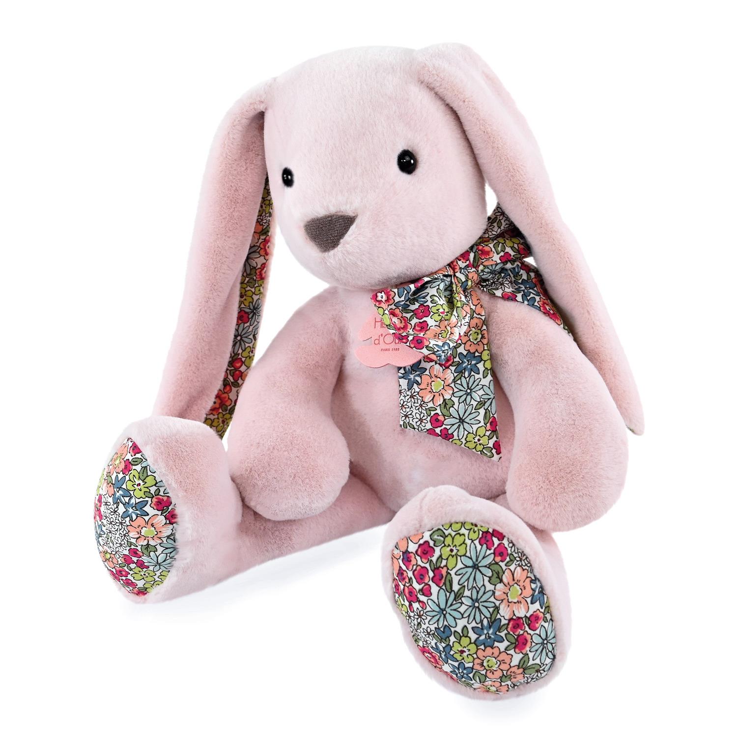 HISTOIRE D'OURS - Copain câlin Lapin ROSE Histoire d'Ours
