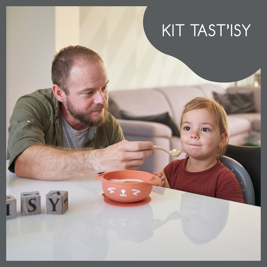 Babymoov Bol + cuillère Tast'Isy Orange  Babymoov Bol + cuillère Tast'Isy Orange