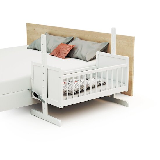 Webaby Berceau cododo en bois avec matelas Blanc 40x80 cm Webaby Berceau cododo en bois avec matelas Blanc 40x80 cm