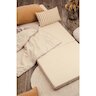 Matelas d'appoint pliant coton bio rayé