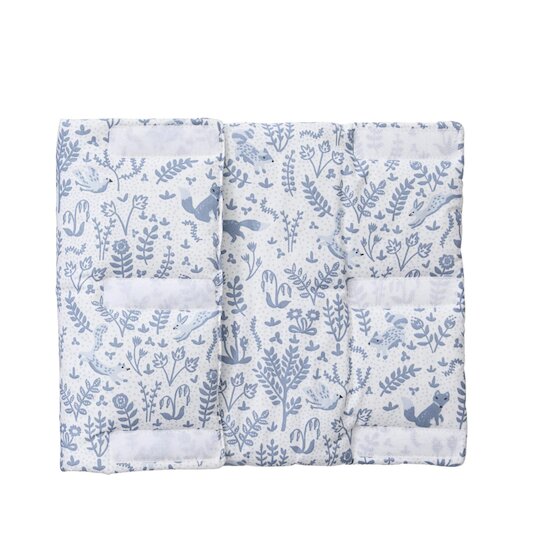 BB&Co Tour de lit modulable Forêt Enchantée Blanc/ Bleu 