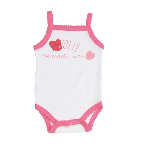 Trois Kilos Sept BODY BRETELLES JOLIE COMME UN COEUR Multicolore 1M/3M/6M/12M/18M/23M Trois Kilos Sept BODY BRETELLES JOLIE COMME UN COEUR Multicolore 1M/3M/6M/12M/18M/23M