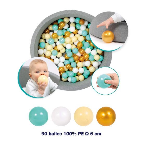 Ludi 90 Balles de jeu Multicolore  Ludi 90 Balles de jeu Multicolore