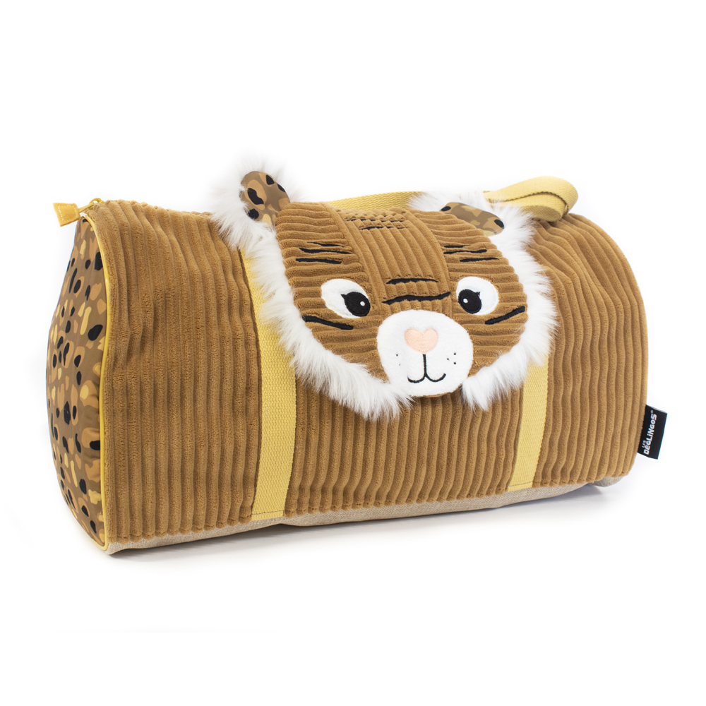 LES DEGLINGOS - Sac de Voyage Spéculos Le Tigre MARRON Les Déglingos