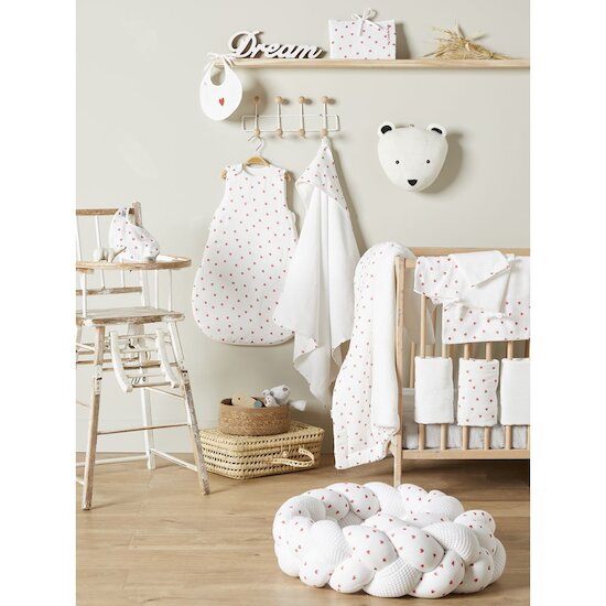 BB&Co Gigoteuse gaze de coton cœurs Mixte 6-18 mois