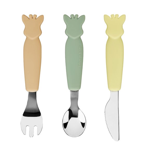 Sophie la girafe Couverts silicone Olive 