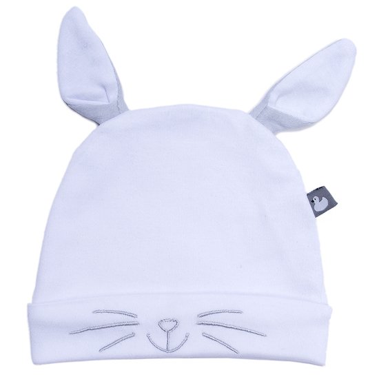 Bonnet doublé pur coton Petit lapin avec oreilles, BB&Co de BB&Co