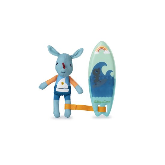 Lilliputiens Jouet de bain surfeur magique Joe Vert 