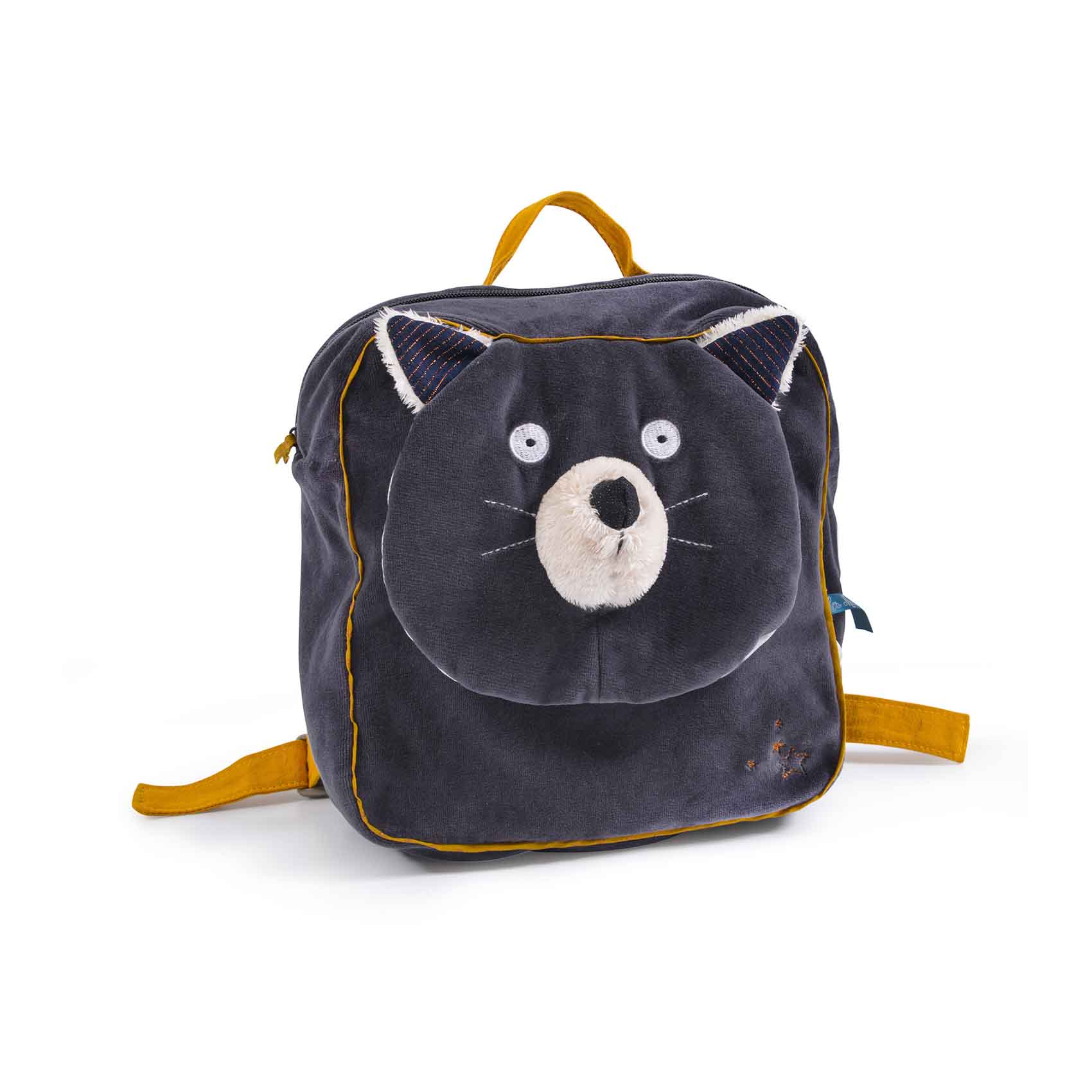 MOULIN ROTY - Sac À  Dos Chat Les Moustaches GRIS Moulin Roty