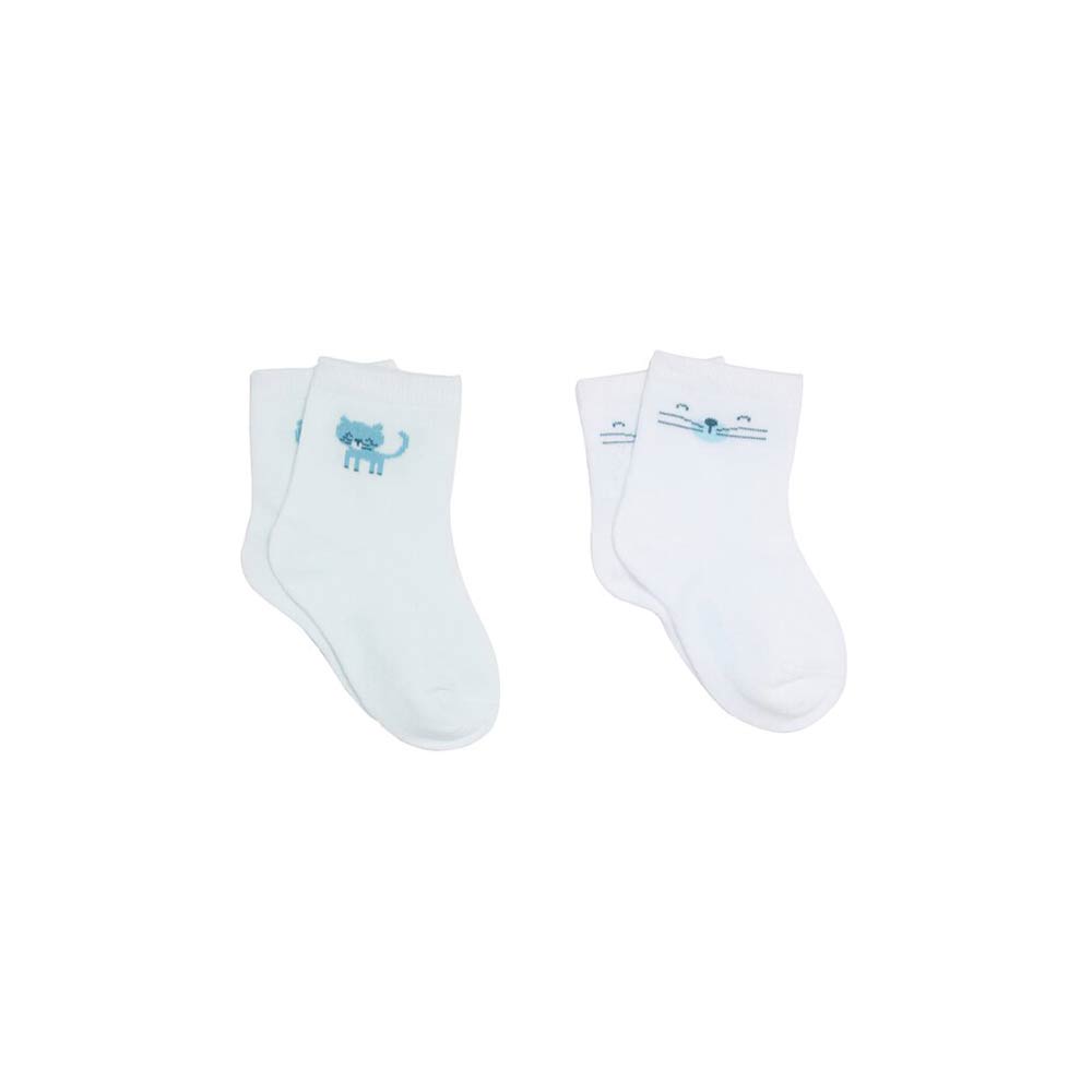P’tit bisou - Lot de 5 paires de chaussette Mes Essentiels BLANC P’tit bisou