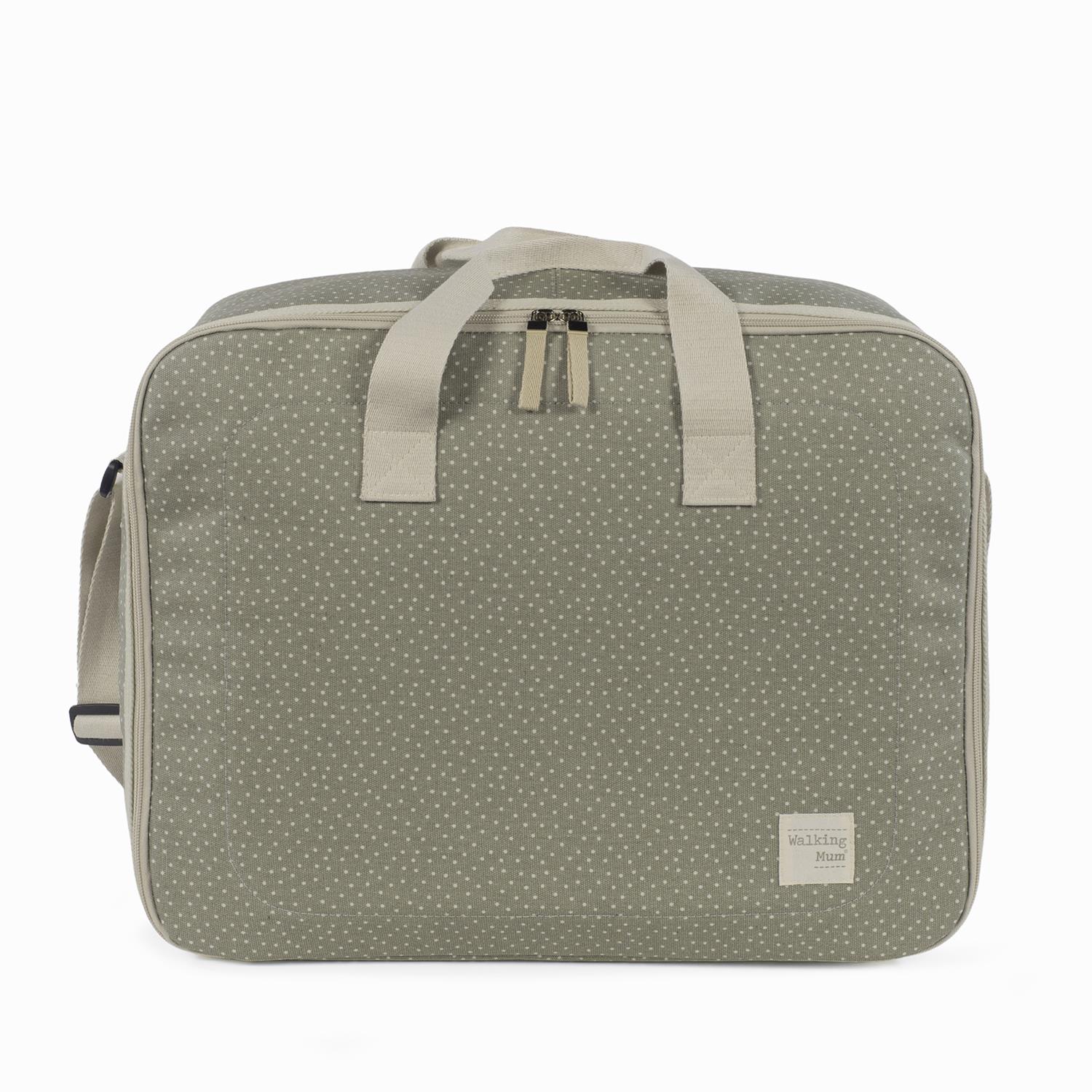 Valise à pois Poppy VERT Walking Mum