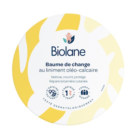 Biolane Baume de change au liniment Jaune et blanc 100 ml Biolane Baume de change au liniment Jaune et blanc 100 ml