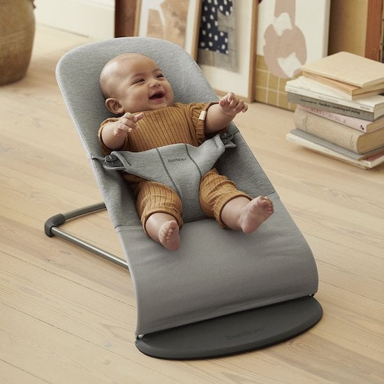 Pack nouveau-né (transat bliss, porte-bébé) Gris clair, Jersey 3D