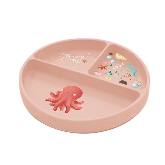 Sassi Junior Assiette silicone Slurpy The Octopus 