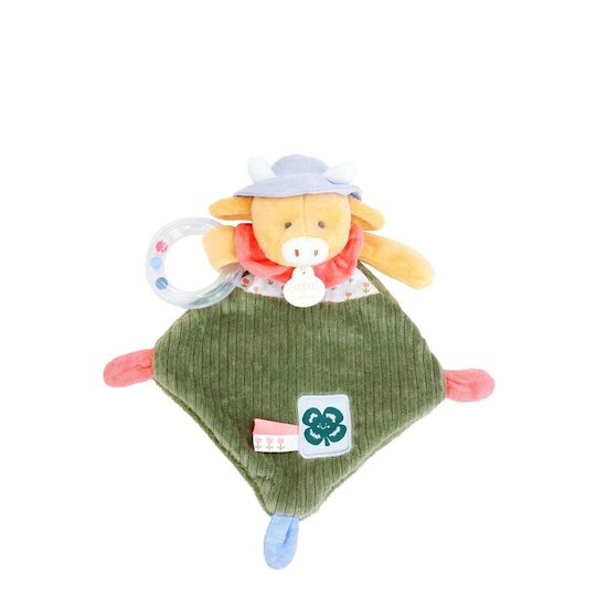 Doudou & Compagnie Doudou hochet Aneth La vache Multicolore 21 cm Doudou & Compagnie Doudou hochet Aneth La vache Multicolore 21 cm