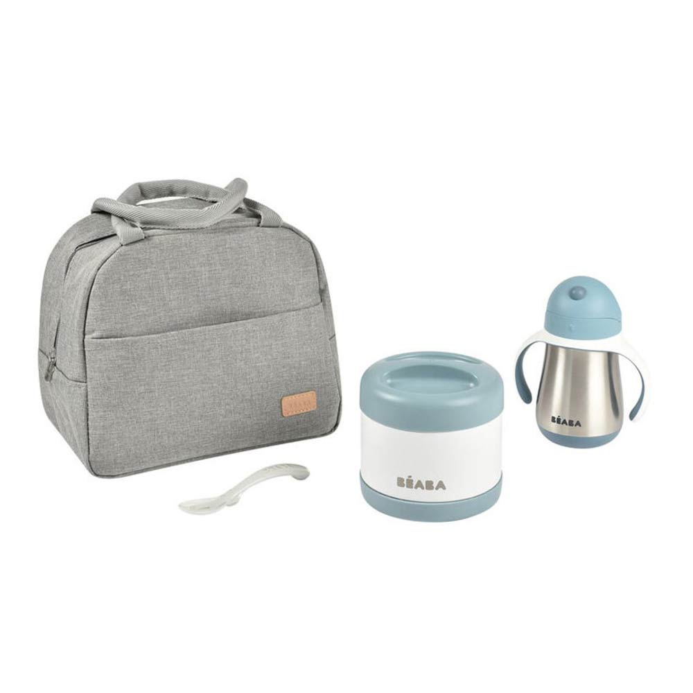 Beaba - Set repas de voyage On-the-go BLEU Béaba