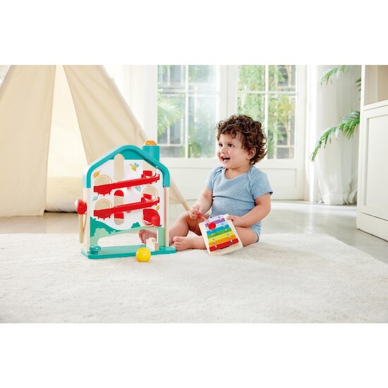 Hape Toboggan musical Multicolore  Hape Toboggan musical Multicolore