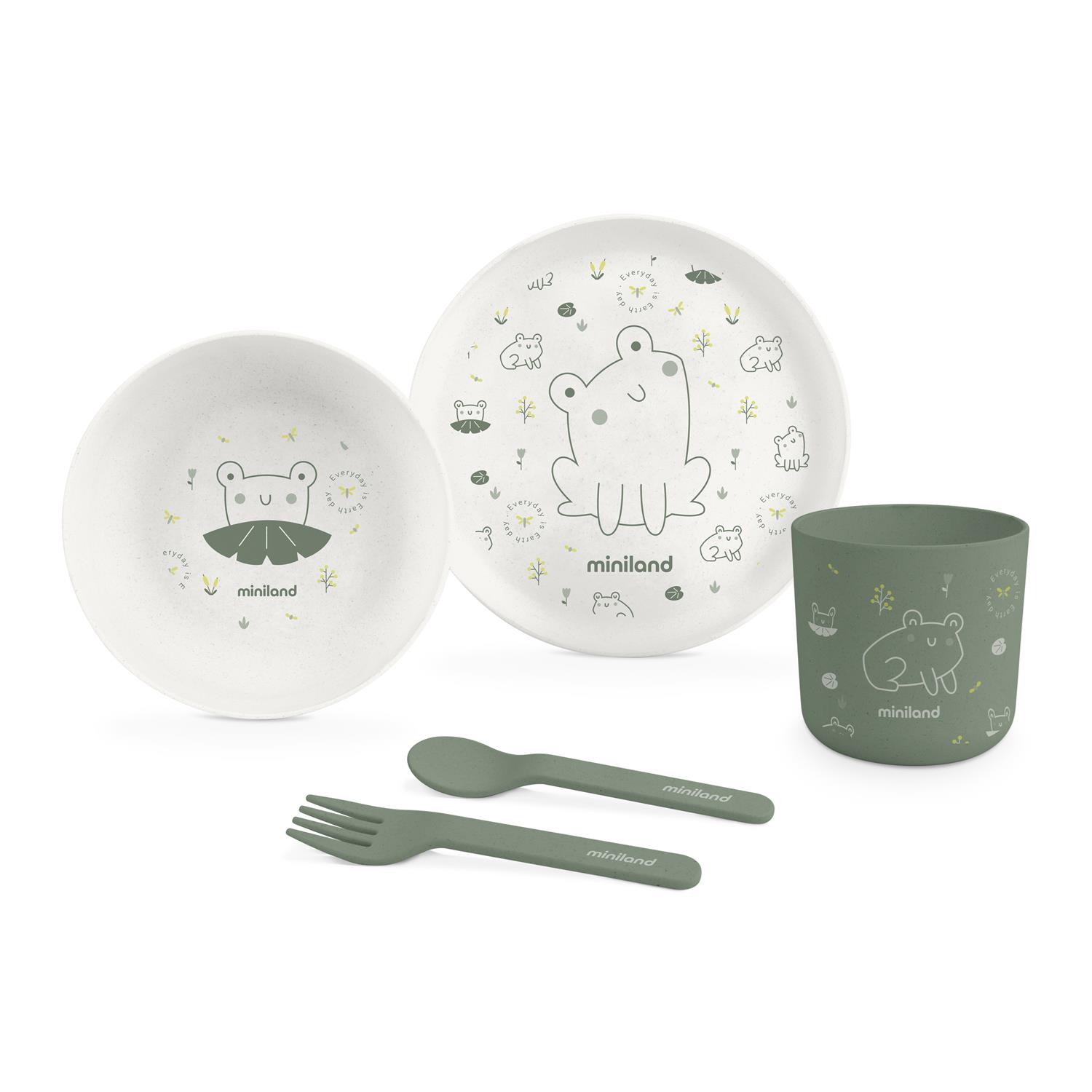Miniland - Coffret repas naturmeal BLANC Miniland
