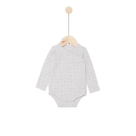 P’tit bisou Lot de 3 bodies manches longues Mes Essentiels Blanc Pure  P’tit bisou Lot de 3 bodies manches longues Mes Essentiels Blanc Pure