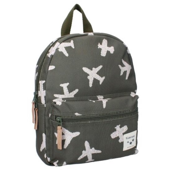 Kidzroom Sac à dos enfant avions Kaki  Kidzroom Sac à dos enfant avions Kaki
